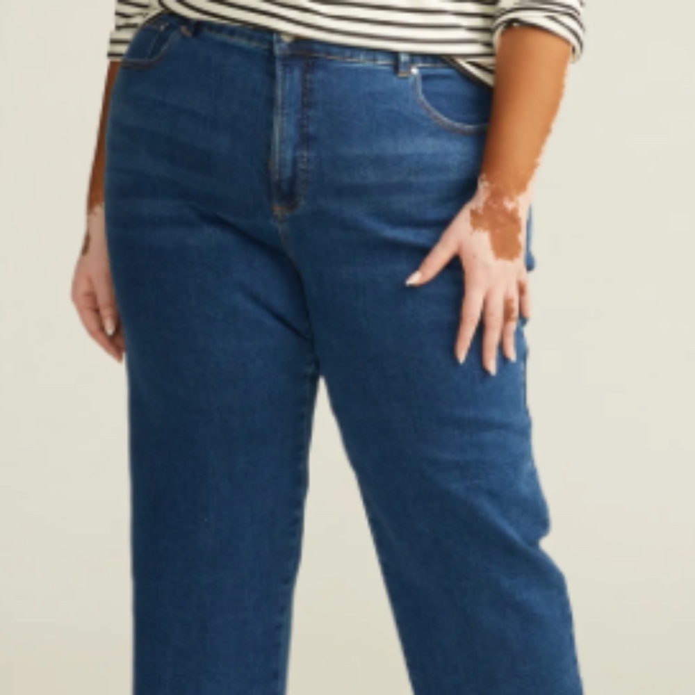 Universal Standard Etta High Rise Straight Leg Jeans EUC